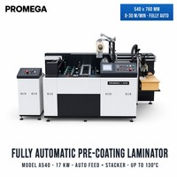 Machine de laminage automatique de films de pré-revêtement, vitesse 30m/min, capacité d'épaisseur 157-400g, poids 2000kg, garantie 1 an, origine CN