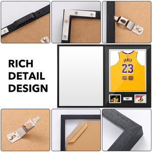 Marco de camiseta Marco de jersey con ranuras <span class=keywords><strong>para</strong></span> fotos Exhibición de fotos <span class=keywords><strong>para</strong></span> fútbol Baloncesto Jersey Marco de exhibición - Product Image 5