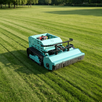 Tondeuse robotisée industrielle à moteur diesel 4 temps de 1000 mm avec lame de débroussaillage, télécommandée, certifiée CE EPA, pour l'agriculture et le défrichement intensif