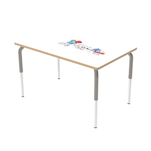 Nouveau Style mobilier scolaire étudiant Double bureau salle <span class=keywords><strong>de</strong></span> classe apprentissage enseignant bureau <span class=keywords><strong>maternelle</strong></span> salle <span class=keywords><strong>de</strong></span> classe étude peinture Table - Product Image 2