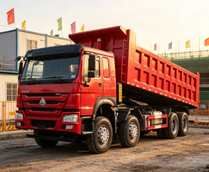 Camión Volquete Económico HOWO 8X4 <span class=keywords><strong>de</strong></span> Cuatro Ejes, con Descarga Hidráulica Opcional, LHD/RHD, para Construcción en Asia Central - Product Image 4