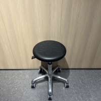 Chaises de laboratoire professionnelles en PU, tabourets de siège ronds rotatifs pour laboratoire Institution Task Factory Office Comptoir de moulin à plantes sans poussière