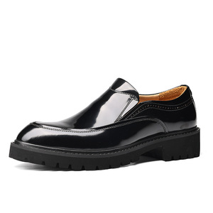 Botas de Tobillo Chelsea para Hombre, Negras, de Invierno, de Alta Calidad, con Patrón Tejido, de Cuero Genuino, Antideslizantes, Ligeras, Elegantes y Lujosas - Product Image 2