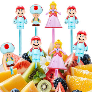 Accesorios de Cocina con Diseño de Princesa de Dibujos Animados, Juego de Tenedores y Palillos Desechables de Plástico Personalizados, Únicos, para Lonchera Bento de Frutas para Niños - Product Image 4