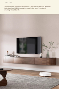 Mueble de TV Moderno de Madera con LED, Color <span class=keywords><strong>Blanco</strong></span> Crema, Estilo Italiano de Lujo, Altura Ajustable, Función de Almacenamiento, Apto para TV, para Sala de Estar y Uso en Hoteles - Product Image 6
