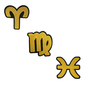 À la mode été 12 Constellation brodé Badge tissu patchs doré broche patchs pour chapeau Capricorne <span class=keywords><strong>Sagittaire</strong></span> Patch - Product Image 2