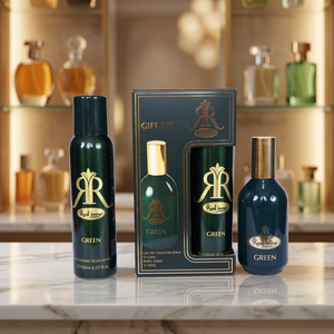 Coffret cadeau Nayaab Perfumes Green (EDC Spray 120ml et Déodorant 150ml) Parfums de luxe unisexes, senteur longue durée - Product Image 3