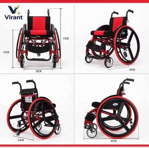 Fauteuil roulant sportif léger et pliable avec <span class=keywords><strong>coussin</strong></span> de siège respirant pour les déplacements quotidiens en extérieur et les activités de mobilité limitée - Product Image 6