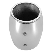 Little Dolphin Cone Base Truncado Rail Pulpit AISI 316 Acero inoxidable Pulido Yate