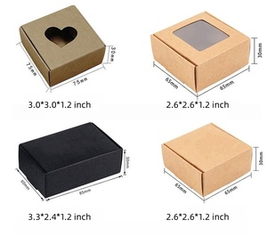 Hộp quà giấy kraft trắng/đen thủ công đặt làm trực tiếp từ nhà sản xuất, có cửa sổ PVC, dùng đựng kẹo/bánh quy/xà phòng - Product Image 4