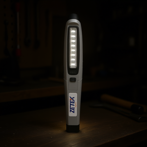 Lámpara recargable Zetek Kb140, luz de trabajo LED, herramienta de iluminación portátil con manos libres - Product Image 3