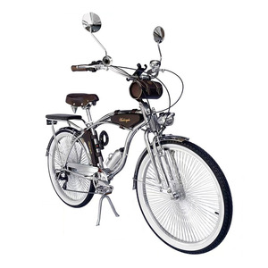 Vélo de ville rétro britannique CG avec électrodéposition en <span class=keywords><strong>acier</strong></span> blanc, 24/26 pouces, pour adultes, autre vélo - Product Image 2