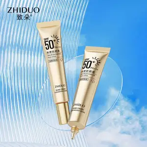 OEM العلامة التجارية الخاصة ZHIDUO SPF 35 + PA + تبييض خالية من النمش من 3 طبقات واقية من الشمس كريم إلى الأبد