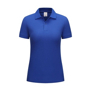 Lapel Collar Women's Polo Shirt 230g Cotton Short-sleeved Work Polo Shirt Advertising Culture Polo Shirt