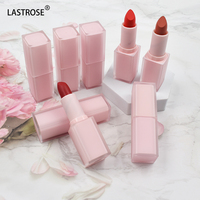 Rouge à lèvres en velours mat neutre longue durée en tube carré Nouvelle formule liquide pour une couverture et un confort améliorés