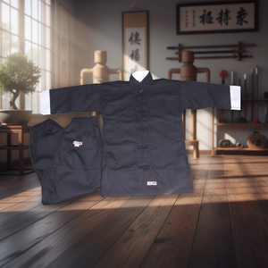 100% algodón 8 OZ diseño tradicional Kung Fu artes marciales Gi Unisex uniforme botones logotipo frontal uniforme para Kung Fu artes marciales - Product Image 3
