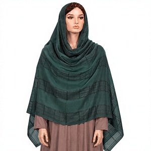 Écharpe en coton unie pour femme, douce et respirante, toutes saisons, OEM ODM personnalisable, 110x180cm, plus de 20 couleurs, pour voyage et extérieur - Product Image 1