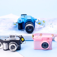 1:12 maison de poupée accessoires décoration lumière son petites caméras classiques Miniature elfe poupée électrique simulation mini caméra jouets