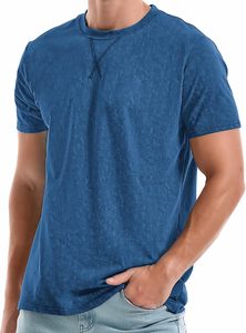 Camiseta con estampado personalizado más vendida para hombre, Color sólido, 100% algodón, tela de punto de alta calidad, ecológica, transpirable, de secado rápido - Product Image 6