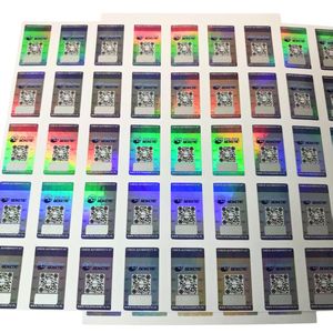 Etiqueta Autoadhesiva Personalizada Anti-Falsificación, Etiqueta de Seguridad Impermeable, Pegatinas de Hologramas, <span class=keywords><strong>Etiquetas</strong></span> de Seguridad Originales - Product Image 6