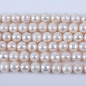 Perlas Blancas Naturales de Agua Dulce al por Mayor, 12-13 mm de Diámetro, Casi Perfectas, Cuentas Semiterminadas para Collares - Product Image 4