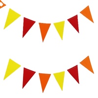 Guirlande de fanions de carnaval de 100 mètres (328 pieds), rouge et blanc, en forme de triangle, pour la décoration de Noël, d'anniversaire et de fête