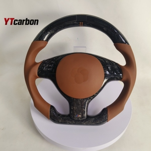 YTcarbon para el volante LED de fibra de carbono Real personalizado de la serie 3 Coupe 330i <span class=keywords><strong>335i</strong></span> M3 <span class=keywords><strong>E46</strong></span> de la serie 3 DE - Product Image 1