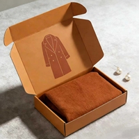 Caja de Envío de Cartón Corrugado de 3 Capas con Cierre Automático y Logotipo Personalizado, Caja de Embalaje para Camisetas