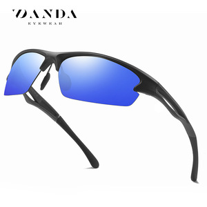 Roupai TR90 Polarized Sunglasses Men Sports Outdoor Cycling Driving Type 3 TAC Lens <b>Grey</b> <b>Frame</b> - Product Image 5