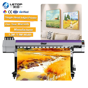 Imprimante jet d'encre numérique LETOP nouvelle génération 1,8 m à tête unique 4 couleurs éco-solvant DX5 DX7 XP600 pour matériaux flexibles 600 dpi pour tube - Product Image 1