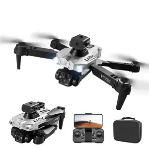 Hot Lu200 Drone Fpv RC profesional, dengan 4K tiga kamera sudut lebar aliran optik lokalisasi 360 penghindar hambatan Quadcopter