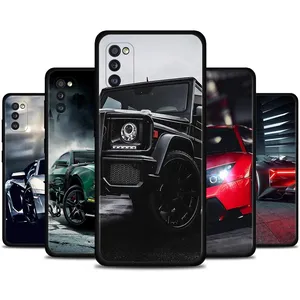 Sports Cars Male Men Silicone phone Case for Samsung Galaxy S20/S21/S22 Ultra Painted UV Printing Cover Note 20 A53 A32 A03 Core