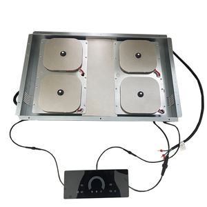 Placa de Inducción Profesional de 4 Quemadores, Panel de Cerámica, 7200W-8000W, Control Táctil con Sensor, para Empotrar en el Hogar - Product Image 1