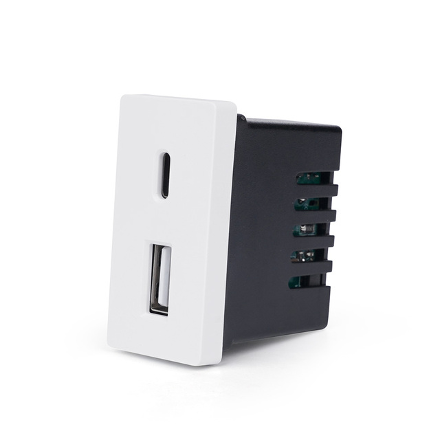 TAWOIA New Product EU Usb Power Module With Usb A+C 20W Super Charger Socket Outlet