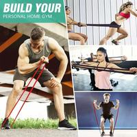 Juego de Bandas de Resistencia para Ejercicios de Estiramiento, Fisioterapia y Fortalecimiento Muscular