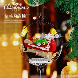 Hot Christmas Cartoon Building Block Toy Set Mini <b>Action</b> <b>Figures</b> of Santa Claus Snowman Stocking Tree for Kids Children Gift - Product Image 3