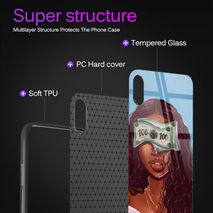 Pour <span class=keywords><strong>Iphone</strong></span> 16 Pro Max étui en verre trempé de luxe pour <span class=keywords><strong>Iphone</strong></span> 15 Pro Max verre trempé Tpu dur Anime <span class=keywords><strong>Manga</strong></span> étuis pour <span class=keywords><strong>Iphone</strong></span> 16 - Product Image 4