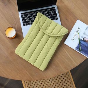Fashionable Puffy <b>Laptop</b> Sleeve Portable <b>Laptop</b> Carrying <b>Case</b> Cotton Notebook Protective Cover Sleeve - Product Image 2