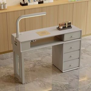 Juego de Equipos de Belleza Profesional Estilo Crema para Salón de Belleza, Muebles de Lujo, Mesa de Manicura, Diseño Moderno, Duradero y Ecológico - Product Image 3