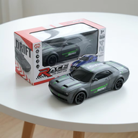 Voiture de drift RC 4x4 1:24, 2,4 GHz, haute vitesse, télécommandée, avec roues supplémentaires, obstacles, batterie rechargeable