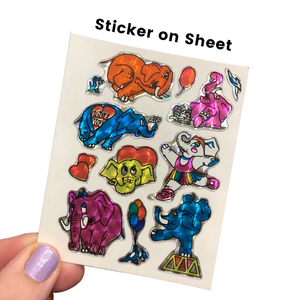 Không thấm nước chết cắt trang trí Sticker Vinyl long lanh Holographic lăng trụ hiệu ứng Sticker tùy chỉnh - Product Image 6