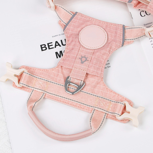 <span class=keywords><strong>Harnais</strong></span> rembourré doux pour petits chiens, usage quotidien, anti-évasion, design simple, gilet personnalisé pour l'extérieur - Product Image 3
