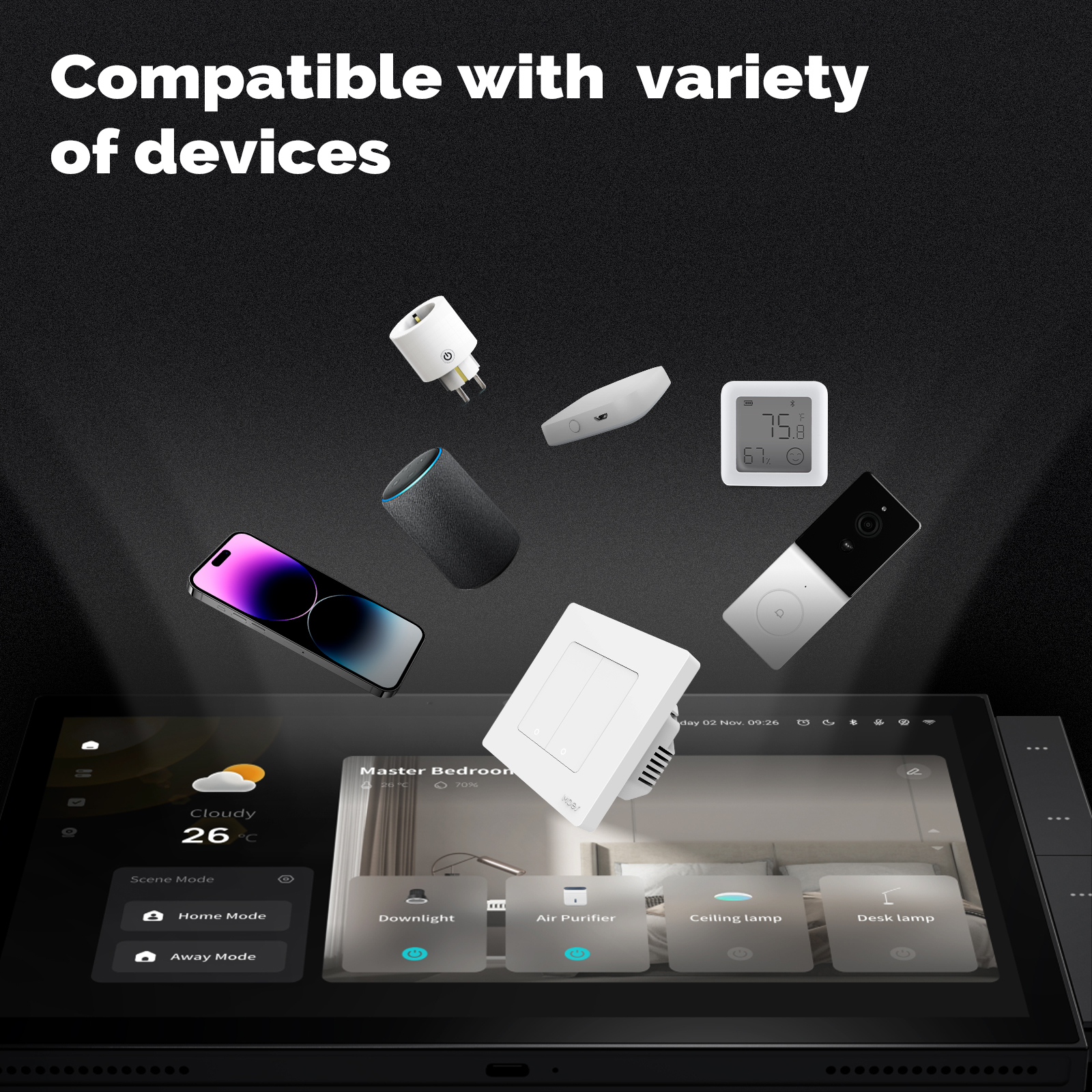MOES Tuya Central Control Panel 10 Inch Smart Home System All in One Automation Wifi Zigbee Blue Tooth Gateway Built in · image 2