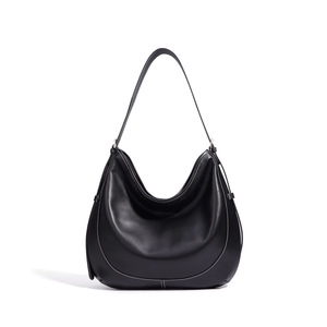 2026 Early Spring New Genuine Leather <b>Bucket</b> Shoulder Tote Bag Zipper European American Fashion Design All-match Commuter - Product Image 5