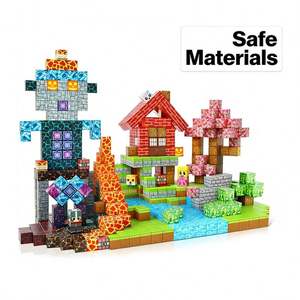 Jouets de construction magnétiques pour développer les capacités spatiales, blocs d'apprentissage sensoriels en plastique STEM, ensemble créatif de construction, jeu de construction fantastique - Product Image 3