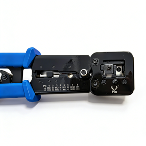 เครื่องมืออเนกประสงค์8P 6P คีมจีบสำหรับ RJ45ปลั๊กแบบแยกส่วน RJ11ผ่านตัวเชื่อมต่อสายไฟ - Product Image 4