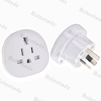 Adaptateur de voyage avec approbation SAA, Royaume-Uni, États-Unis vers Australie (AU), 10A, conducteur en cuivre, 230V, prise PC, Royaume-Uni, prise personnalisable