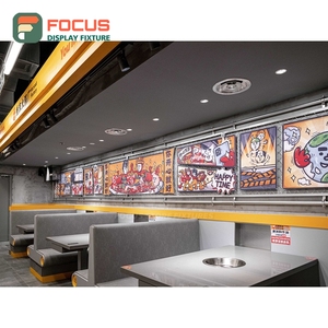 Professional Cafe Service Counter Tempered Glass Panel Customer Pickup Zone Roastery Service Counter - Product Image 1