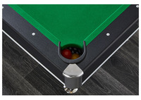 Nouvelle table de billard avec pieds en fer, 6 pieds, 3 en 1, avec jeu de billard, table de ping-pong et plateau de table pour réunion ou repas