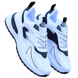 Chaussures de course sportives d'été pour hommes, baskets respirantes en maille à lacets pour hommes, chaussures de marche printemps-automne - Product Image 3